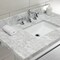Fauceture KVPB3622M8SQ1 36" Console Sink with Brass Legs (8-Inch, 3 Hole), Marble White/Polished Chrome KVPB3622M8SQ1 - alternate 2